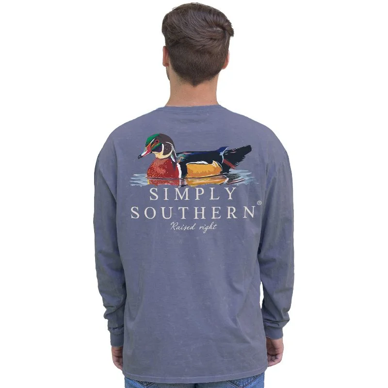 SALE Simply Southern Duck Indigo Unisex Long Sleeve T-Shirt