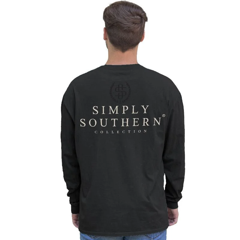 SALE Simply Southern Logo Obsidian Unisex Long Sleeve T-Shirt