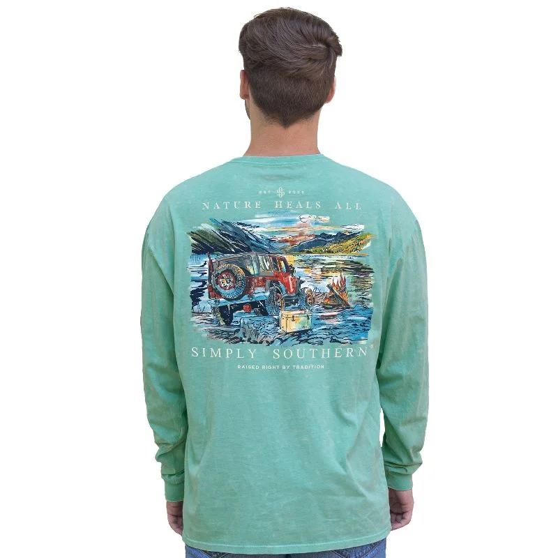 SALE Simply Southern Nature Mountains Brook Unisex Long Sleeve T-Shirt