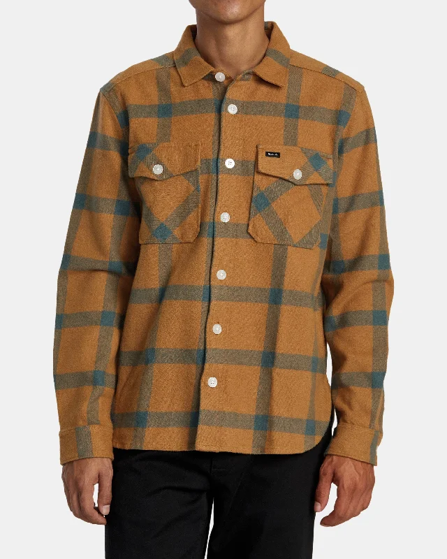 VA Cpo Long Sleeve Flannel Shirt - Camel