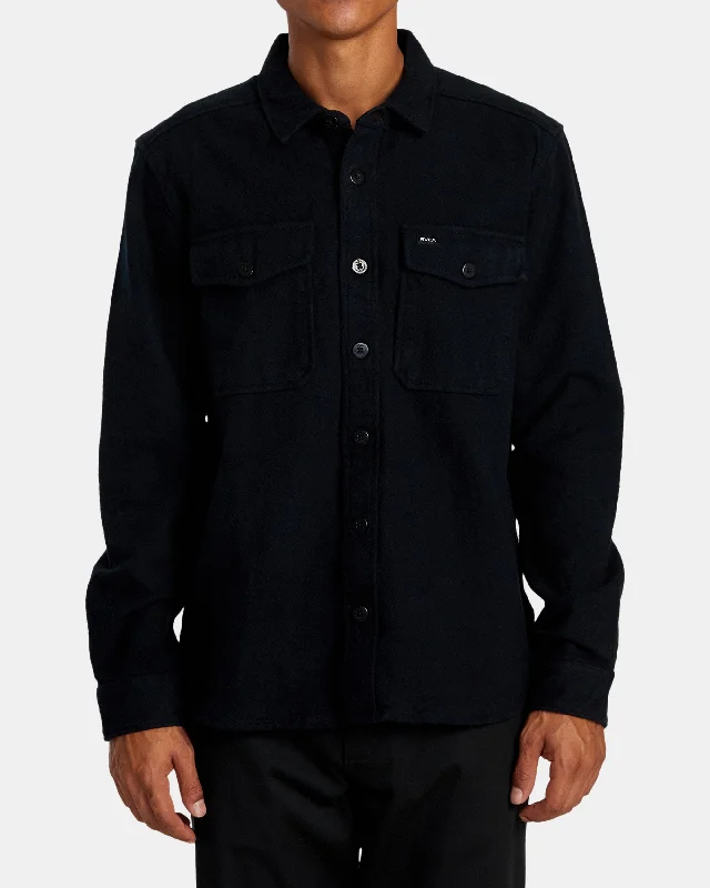 VA Cpo Long Sleeve Flannel Shirt - Midnight