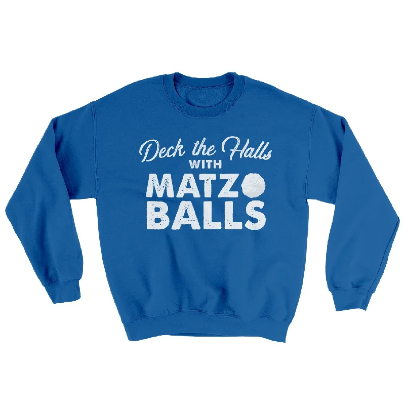 Deck the Halls with Matzo Balls Ugly Sweater