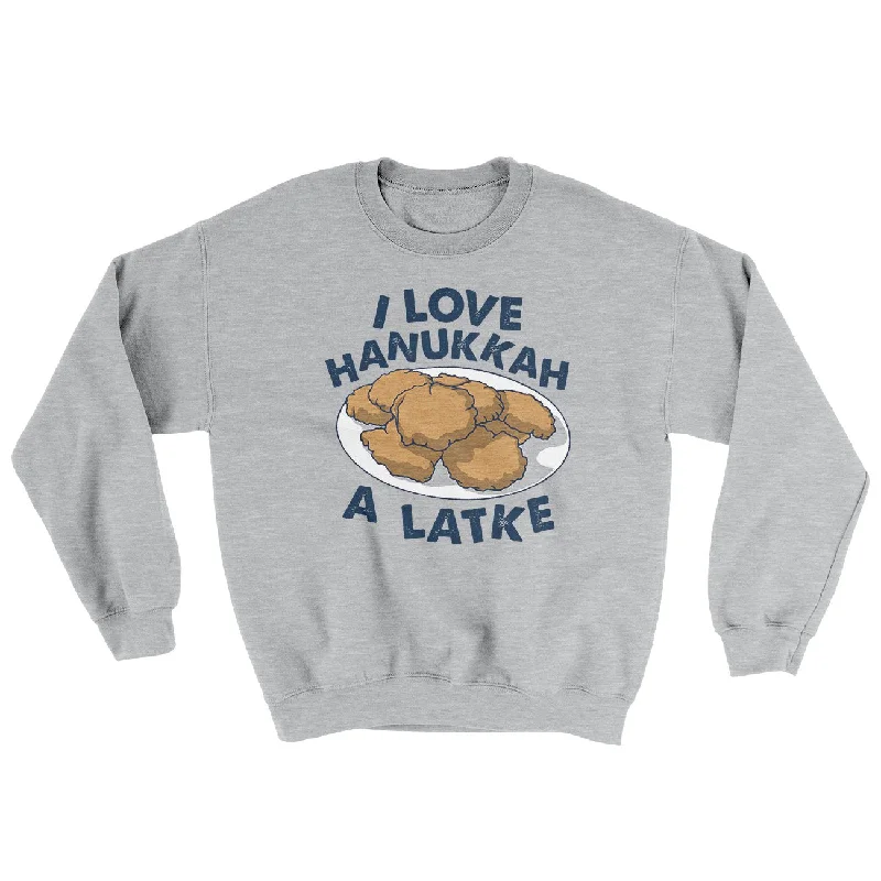 I Love Hanukkah A-Latke Ugly Sweater