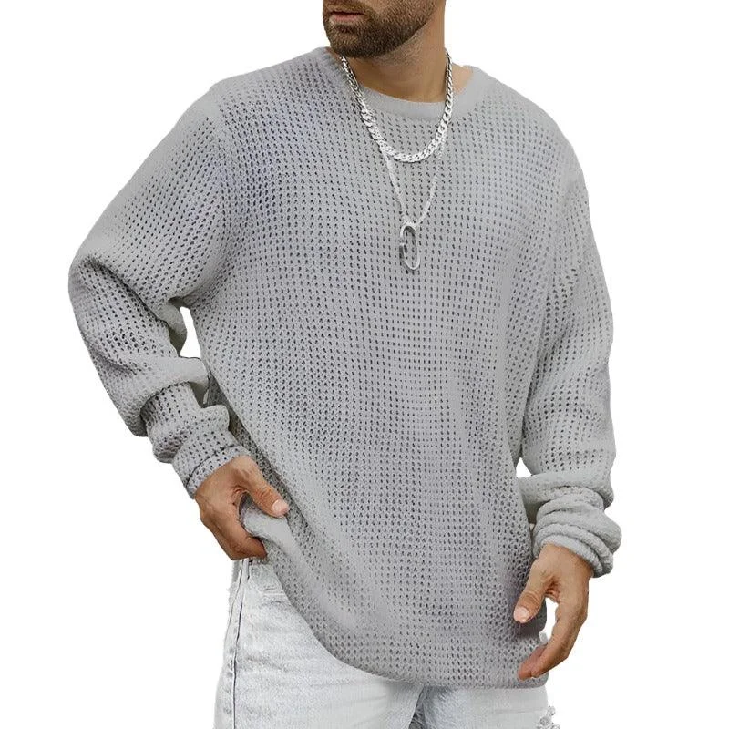 Long Sleeve Crew Neck Casual Men's