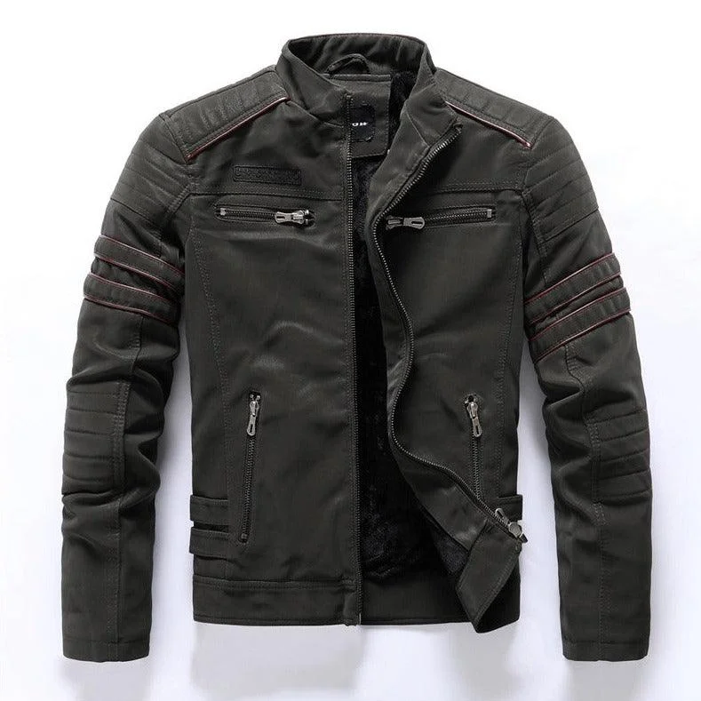 Maxime Men Pu Leather Jackets Coats