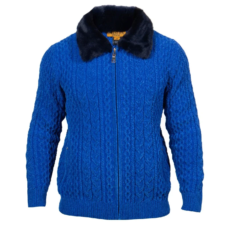 Prestige Chenille Full Zipper Sweater