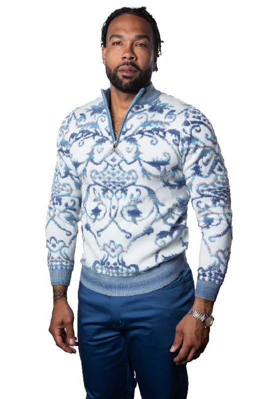 Prestige crew neck half zipper luxury sweaters