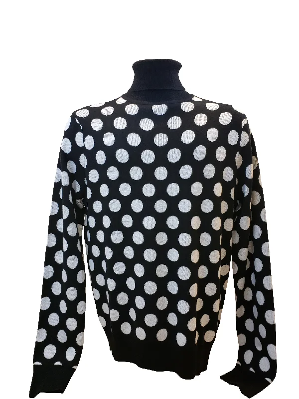 Robert Lewis Polka dot Turtleneck